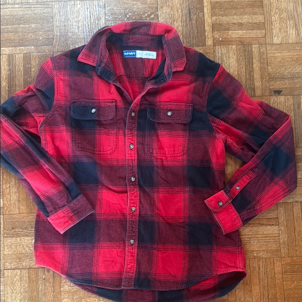BUNDLE SALE Old Navy Red and Black Plaid flannel